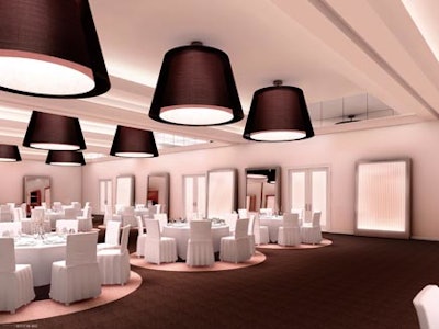 The hotel's ballroom will hold 600 for receptions.