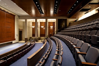 The center offers two 250-seat theaters.