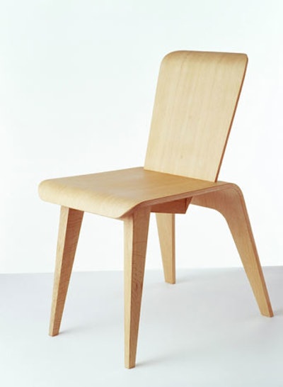 Tamotsu Yagi's chair is part of the showcase.