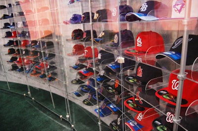 Vendors sold hats of every MLB team, and one shop even had seamstresses monogramming paraphernalia.