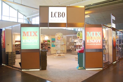 The L.C.B.O. set up a mini store on site, offering each of the brands used in the cocktails featured at the show.