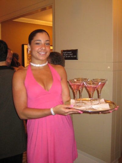 Tanqueray Rangpur martinis were the signature cocktail of the night.