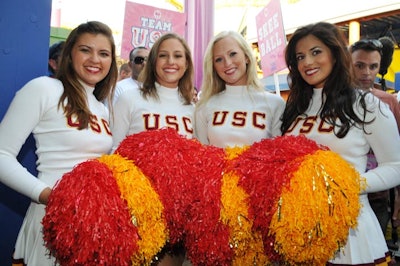 The event called upon the rivalry between USC and UCLA in carnival games.