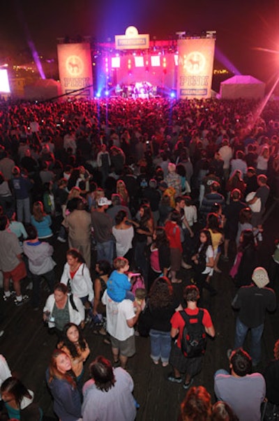 Guests took over the Santa Monica pier for the event.