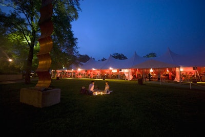 Lawn tickets for the performance were available for $10, and some guests not associated with the gala held picnics outside the dinner tent.