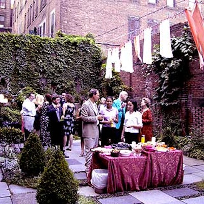 Merchant's House Museum held its Sex and the (19th Century) City benefit in the garden behind the museum.