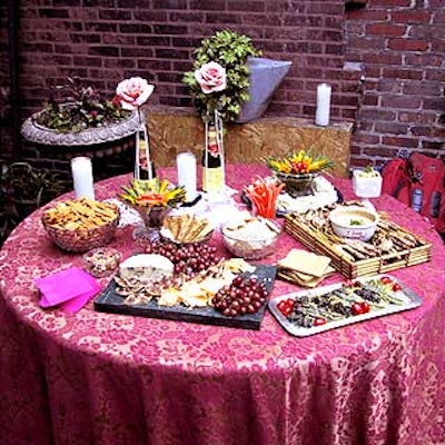Various caterers and restaurants donated food for the benefit.