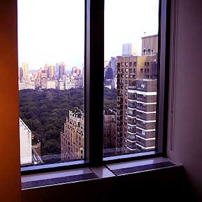 The 22nd-floor space has a great view of Central Park.