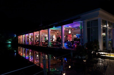 Jhada Productions tried to transform the Boathouse into a Greek wedding reception.