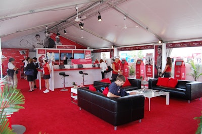 Spectators can gather information about Rogers services inside the Rogers Cup lounge on the grounds.