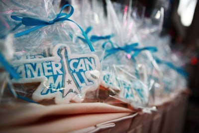 American Mall cookies awaited guests at the after-party.