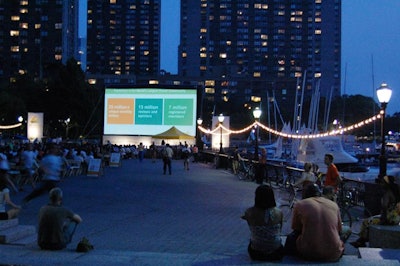 TripAdvisor chose the World Financial Center's waterside plaza for its built-in foot traffic.