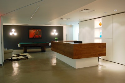 The main entrance to the studio headquarters can be used for events that take over the entire space.