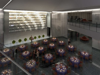 A 40-by-19-foot interpretation of the flag, created with 960 reflective polycarbonate tiles, will act as the entrance to the Star-Spangled Banner gallery.