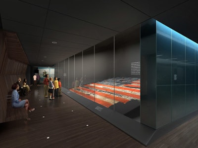 The Star-Spangled Banner gallery will showcase the 200-year-old flag in a climate-controlled glass chamber.