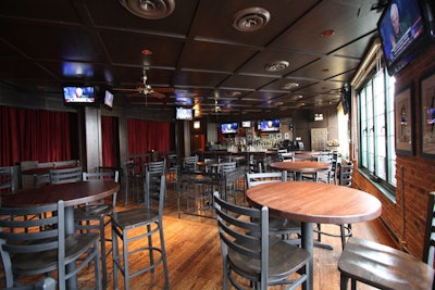 The event-friendly Skybox overlooks Wrigley Field and offers its own private bar.