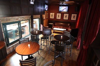 The Skybox is equipped with a lounge area.