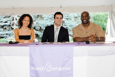 The celebrity judges included Megan Murphy, professional ballroom dancer and instructor at the Michigan Avenue Fred Astaire Dance Studio, Jesse DeSoto, professional dancer/instructor from Dancing With the Stars, and Howard Griffith, former Denver Bronco and sports analyst for the Big Ten Network (and winner of last year's 'Dance for Babies' competition).