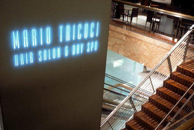 Mario Tricoci's Chicago location is housed in the lower level of the 900 North Michigan Avenue shopping complex.