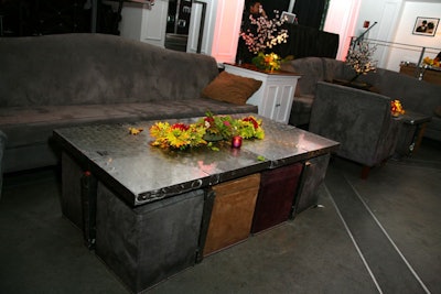 The nonprofit made use of the venue's existing furniture.