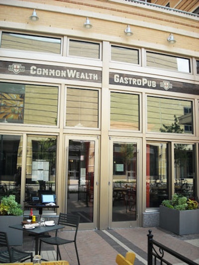 Glass covers the exterior of CommonWealth, which overlooks the Columbia Heights center.