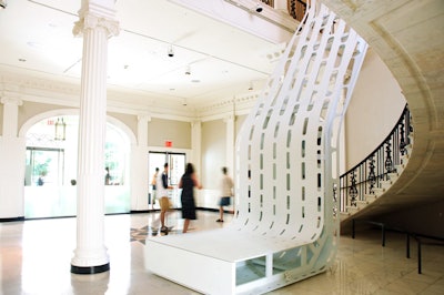 Also part of Phase 1 was the restoration of the museum's existing spaces, including the rotunda at the main entrance.