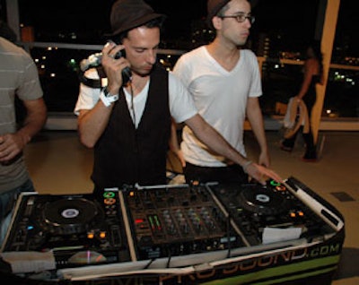 DJ Black Jesus spun alternative beats during the night's three runway shows.