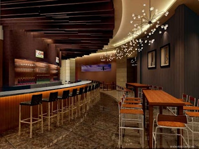 The hotel features a lobby bar dubbed Icebar.