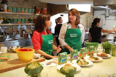 Chef Dana McCauley and dietician Pierrette Buklis held a cooking demonstration at the event and took audience questions.