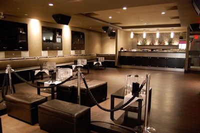 The back room includes three Technology Tables and a separate bar and DJ booth.