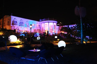 The celebration took over three and a half acres of a private Bel Air estate.