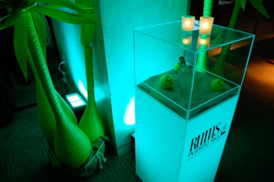 As the official sponsor of the night's festivities, the Rums of Puerto Rico were on display and were the only hard liquor available at the party's many open bars.