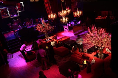 MKG Productions carpeted the Fillmore's stage (which became a V.I.P. area for studio execs) and built stairs and a railing.