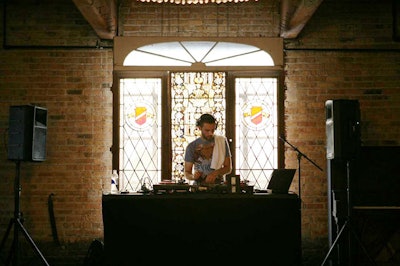 DJ Willy Joy joined Hollywood Holt and Flosstradamus as the evening's entertainment.