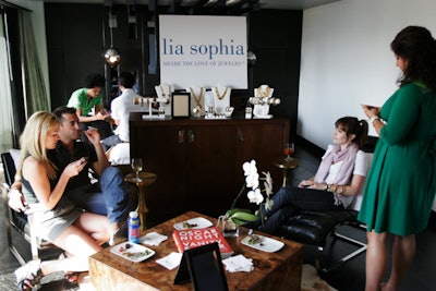 Lia Sophia's setup took over a suite in the Thompson Beverly Hills.