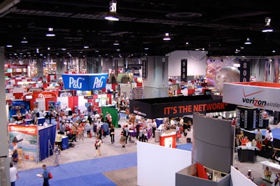 More than 400 exhibitors set up shop at the Walter E. Washington Convention Center.