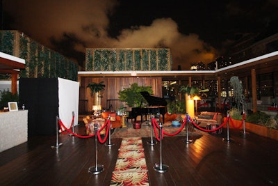 Held atop Hudson Terrace, the BlackBook-hosted show for What Comes Around Goes Around featured a living room vignette instead of a formal runway platform.