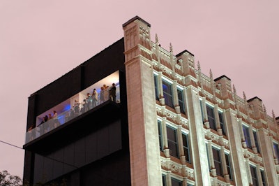 The fifth floor of CTV's Queen Street headquarters included a party area for V.I.P. guests.