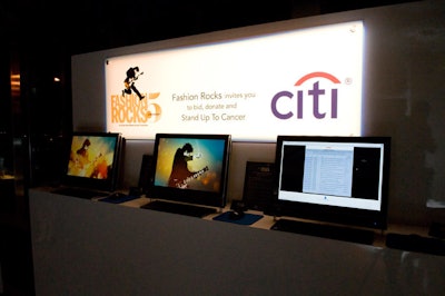 Citi, one of the sponsors of Fashion Rocks, hosted an online auction at the packed after-party.