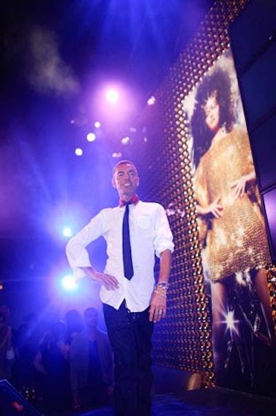 DSquared2 designers Dean and Dan Caten joined Thelma Houston onstage.