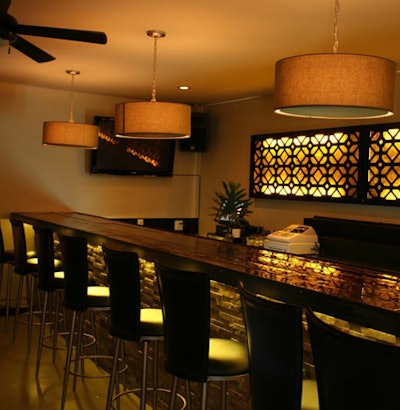 Another full-service bar can be found in the second-floor private event space.