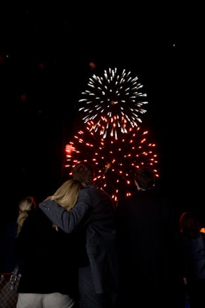 The evening ended with a custom fireworks show above Northerly Island.