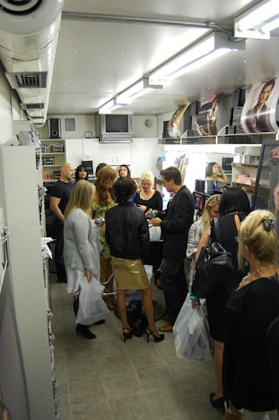Visitors to the Smashbox Makeup Trailer, parked outside Ultra Supper Club, received a swag bag with items from the cosmetics company as well as Exhale yoga wear and V Del Sol swimwear.