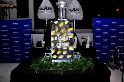 An Absolut-sponsored lounge offered ideas on how to combat global warming—a playful spin on the eco-friendly mission of Chicago Gateway Green.