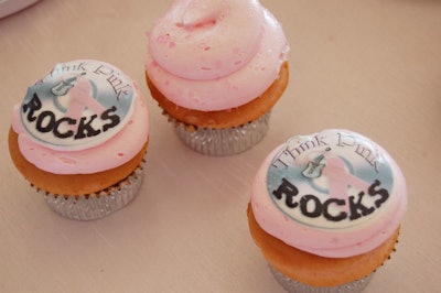 Cupcakes at Silver Spoon's 'Passion for Pink' house spelled out the event's message: breast cancer awareness.