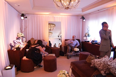 Caravents decked out In Style's diamond suite at the Four Seasons in chocolate-brown furnishings.