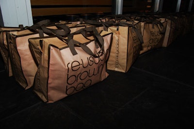 The reusable gift bags from Bloomingdale's were stuffed with swag, including copies of the second season of Ugly Betty on DVD.