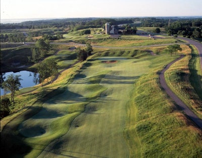 The resort occupies more than 6,800 acres of hilly land and features a 63-hole golf course.