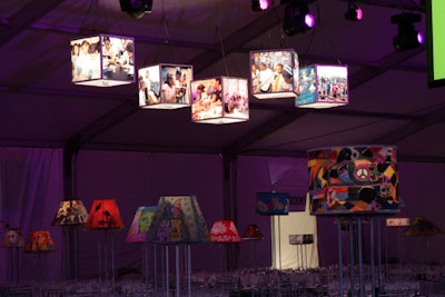 After School Matters teens decorated lampshades that adorned tables in the dinner tent. The lampshades sold for $125 a pop, and proceeds benefited After School Matters.