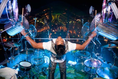 Percussionist Ravi Jakhotia manned the drums.